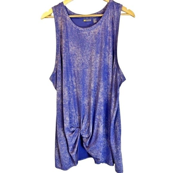 Zella Sleeveless Tuck Tie Front Tank Top - Picture 2 of 7